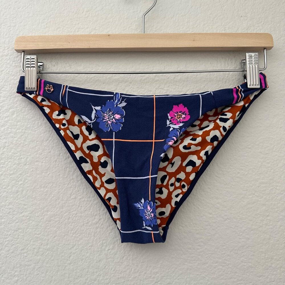 Maaji Reversible Bikini Bottom Floral Multicolor Print Sz S